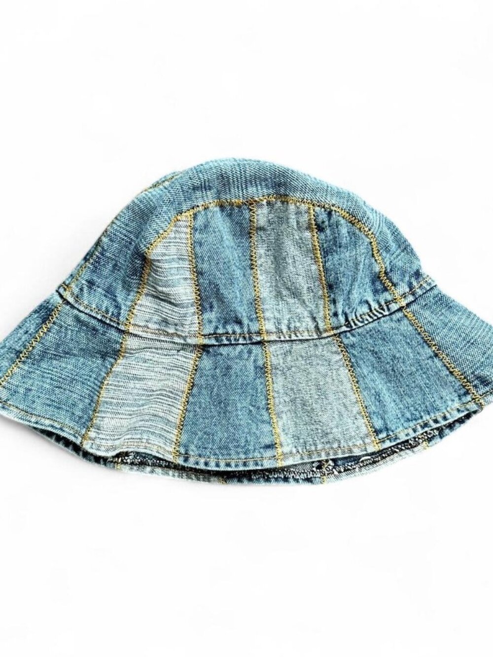 Y2K Patchwork Denim Bucket Hat